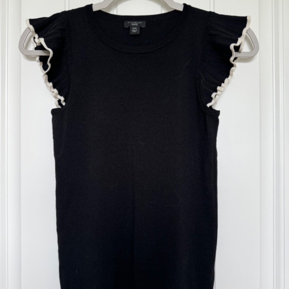 Ann Taylor Petite Tipped Ruffle Trim Shell - Picture 6 of 6